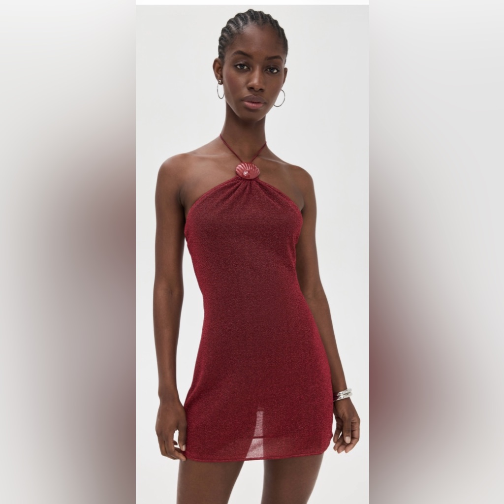 Oseree Lumiere Shell Necklace Dress Nwt